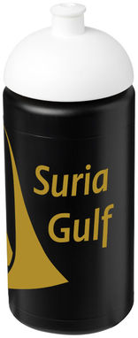 Пляшка спортивна Baseline Plus grip , колір суцільний чорний, білий - 21007312- Фото №2