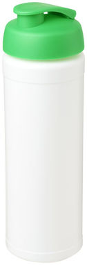 Пляшка спортивна Baseline Plus grip , колір білий, зелений - 21007406- Фото №1