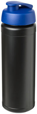 Бутылка спортивная Baseline Plus grip , цвет сплошной черный, синий - 21007413- Фото №1