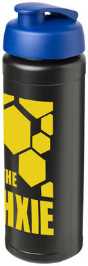Пляшка спортивна Baseline Plus grip , колір суцільний чорний, синій - 21007413- Фото №2