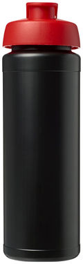 Бутылка спортивная Baseline Plus grip , цвет сплошной черный, красный - 21007414- Фото №3