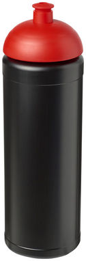 Бутылка спортивная Baseline Plus grip , цвет сплошной черный, красный - 21007514- Фото №1