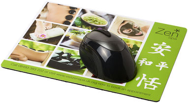 Килимок для миші Q-Mat , колір суцільний чорний - 21052700- Фото №1