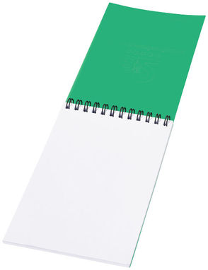 Блокнот Rothko  А6, колір зелений, суцільний чорний - 21244132- Фото №4
