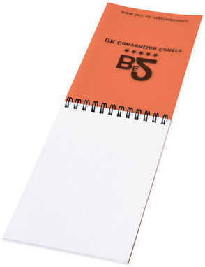 Блокнот Rothko  А6, колір помаранчевий, суцільний чорний - 21244152- Фото №4