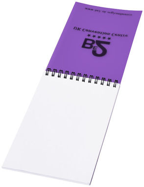 Блокнот Rothko  А6, цвет пурпурный, сплошной черный - 21244172- Фото №4