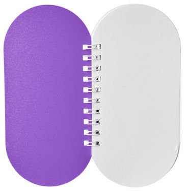 Блокнот Capsule, цвет пурпурный, белый - 21269017- Фото №2