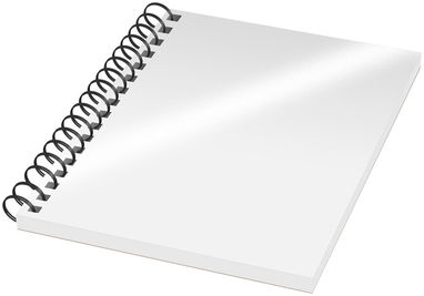 Блокнот Desk-Mate  А6, цвет белый, сплошной черный - 21272001- Фото №1