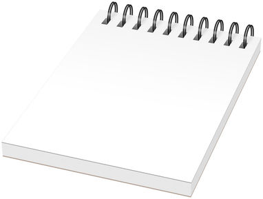 Блокнот Desk-Mate  А7, колір білий, суцільний чорний - 21273001- Фото №1