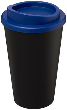 Термокружка Americano , цвет сплошной черный, синий - 21000102- Фото №1