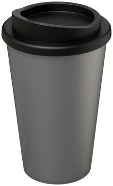 Термокружка Americano , цвет серебристый, сплошной черный - 21000124- Фото №1