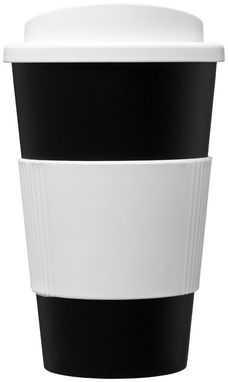 Термокружка Americano , цвет сплошной черный, белый - 21000201- Фото №3