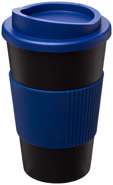 Термокружка Americano , цвет сплошной черный, синий - 21000202- Фото №1
