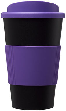 Термокружка Americano , колір суцільний чорний, пурпурний - 21000206- Фото №3