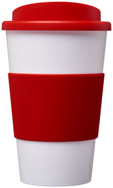 Термокружка Americano , колір білий, червоний - 21000210- Фото №3