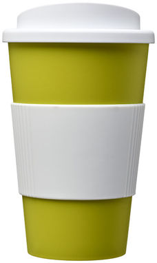 Термокружка Americano , цвет белый, зеленый лайм - 21000211- Фото №3