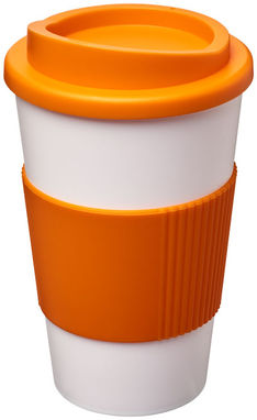 Термокружка Americano , колір білий, помаранчевий - 21000212- Фото №1