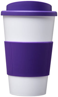 Термокружка Americano , колір білий пурпурний - 21000213- Фото №3