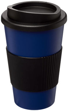 Термокружка Americano , цвет синий, сплошной черный - 21000214- Фото №1