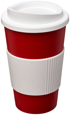 Термокружка Americano , колір червоний, білий - 21000217- Фото №1