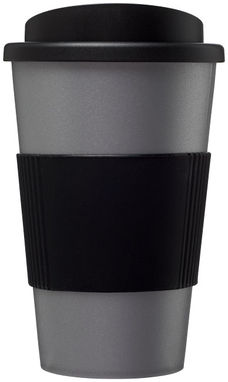 Термокружка Americano , цвет серебристый, сплошной черный - 21000224- Фото №3