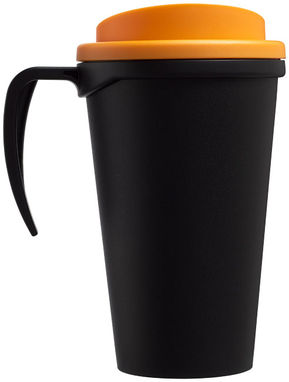 Термокружка Americano Grande , цвет сплошной черный, оранжевый - 21000417- Фото №5