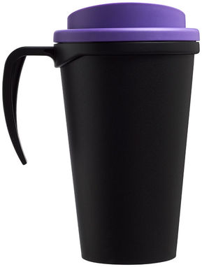 Термокружка Americano Grande , колір суцільний чорний, пурпурний - 21000418- Фото №5