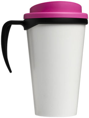 Термокружка Brite-Americano grande, цвет сплошной черный, розовый - 21000621- Фото №4