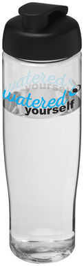 Бутылка спортивная H2O Tempo , цвет прозрачный, сплошной черный - 21004000- Фото №2