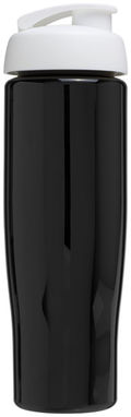 Пляшка спортивна H2O Tempo , колір суцільний чорний, білий - 21004012- Фото №4