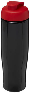 Бутылка спортивная H2O Tempo , цвет сплошной черный, красный - 21004014- Фото №1