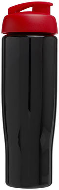 Пляшка спортивна H2O Tempo , колір суцільний чорний, червоний - 21004014- Фото №4