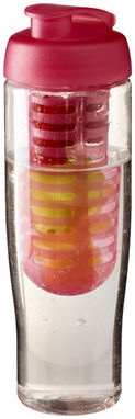 Пляшка спортивна H2O Tempo , колір прозорий, рожевий - 21004106- Фото №1