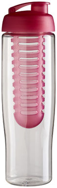 Пляшка спортивна H2O Tempo , колір прозорий, рожевий - 21004106- Фото №4