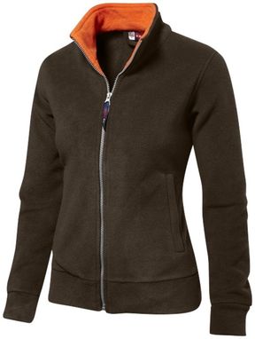 Куртка флисовая Nashville женская, цвет коричневый с оранжевым  размер S-XXL - 31482851- Фото №3