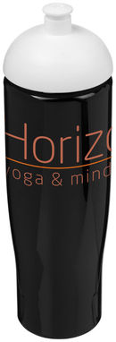Бутылка спортивная H2O Tempo , цвет сплошной черный, белый - 21004212- Фото №2