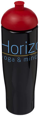 Бутылка спортивная H2O Tempo , цвет сплошной черный, красный - 21004214- Фото №2