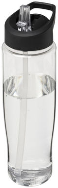 Бутылка спортивная H2O Tempo , цвет прозрачный, сплошной черный - 21004400- Фото №1