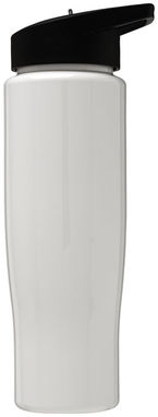 Бутылка спортивная H2O Tempo , цвет белый, сплошной черный - 21004402- Фото №3