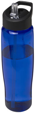 Бутылка спортивная H2O Tempo , цвет синий, сплошной черный - 21004403- Фото №1