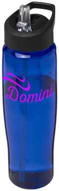 Пляшка спортивна H2O Tempo , колір синій, суцільний чорний - 21004403- Фото №2