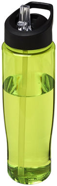 Пляшка спортивна H2O Tempo , колір лайм, суцільний чорний - 21004404- Фото №1