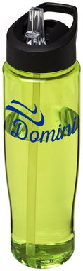 Бутылка спортивная H2O Tempo , цвет лайм, сплошной черный - 21004404- Фото №2