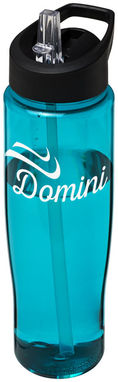 Бутылка спортивная H2O Tempo , цвет цвет морской волны, сплошной черный - 21004405- Фото №2