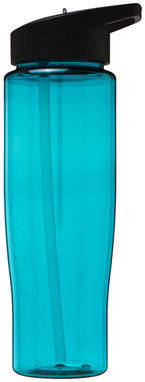 Пляшка спортивна H2O Tempo , колір колір морської хвилі, суцільний чорний - 21004405- Фото №3