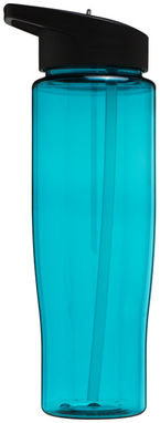 Пляшка спортивна H2O Tempo , колір колір морської хвилі, суцільний чорний - 21004405- Фото №4