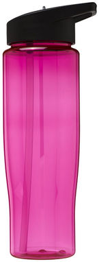 Пляшка спортивна H2O Tempo , колір рожевий, суцільний чорний - 21004406- Фото №3