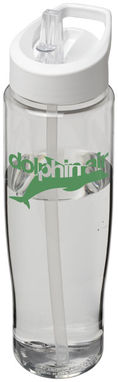 Бутылка спортивная H2O Tempo , цвет прозрачный, белый - 21004408- Фото №2