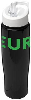 Пляшка спортивна H2O Tempo , колір суцільний чорний, білий - 21004409- Фото №2
