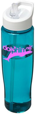 Пляшка спортивна H2O Tempo , колір колір морської хвилі, білий - 21004413- Фото №2